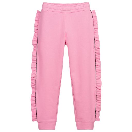 Balmain-Teen Pink Logo Joggers | Childrensalon Outlet
