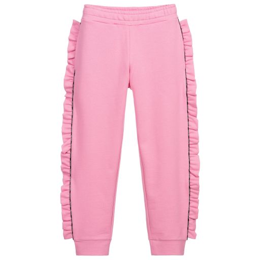 Balmain-Teen Pink Logo Joggers | Childrensalon Outlet