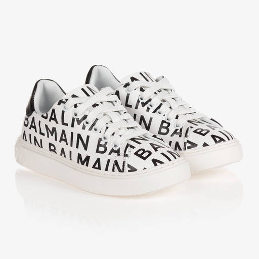 Balmain-Sneakers in Weiß und Schwarz | Childrensalon Outlet