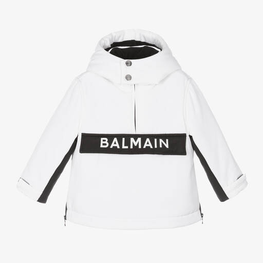 Balmain-White & Black Ski Jacket | Childrensalon Outlet