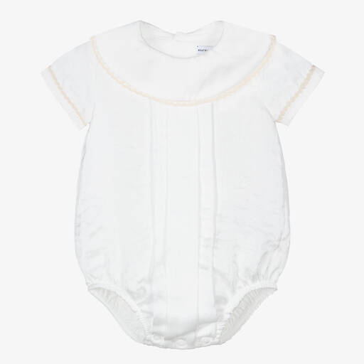 Beatrice & George-Baby Classic White Shortie | Childrensalon Outlet