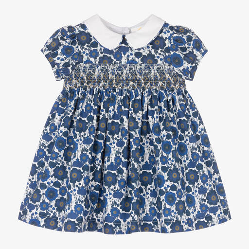 Beatrice & George X Childrensalon-Baby Girls Smocked Sybil Print Dress | Childrensalon Outlet