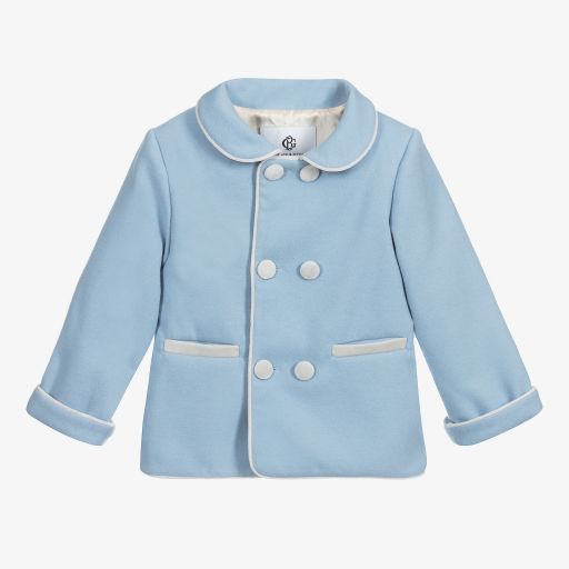 Beatrice & George-معطف لون أزرق للأولاد | Childrensalon Outlet