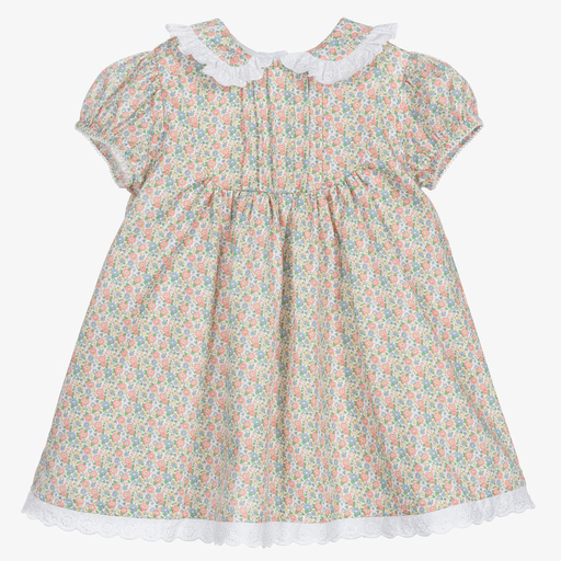 Beatrice & George-Floral Print Baby Dress Set | Childrensalon Outlet