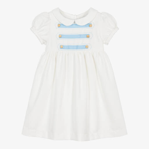 Beatrice & George-Платье кремовое в военном стиле для девочек | Childrensalon Outlet