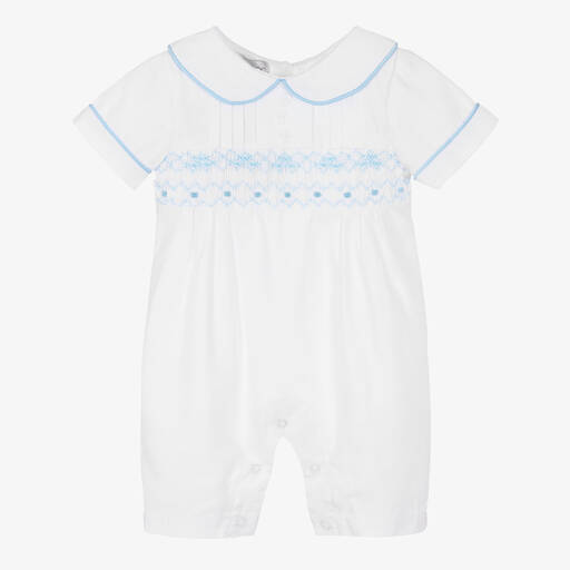 Beau KiD-Blue & White Cotton Shortie | Childrensalon Outlet