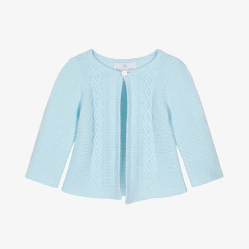 Beau KiD-Boys Light Blue Cotton Cardigan | Childrensalon Outlet