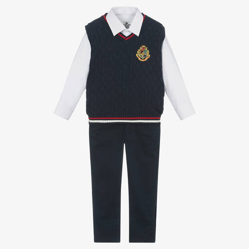 Beau KiD-Boys Navy Blue Trouser Set  | Childrensalon Outlet