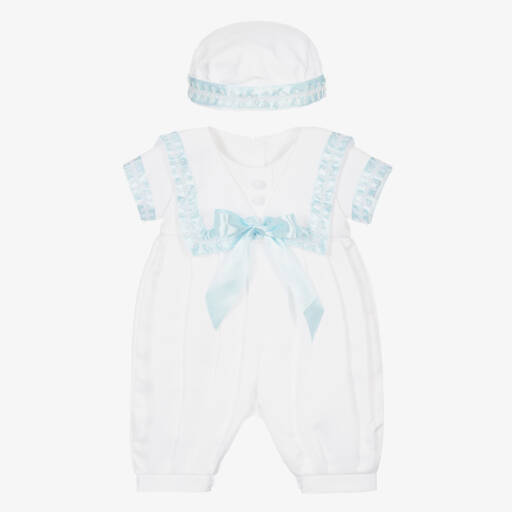 Beau KiD-Сатиновый комплект для мальчиков в нежно-белом цвете | Childrensalon Outlet