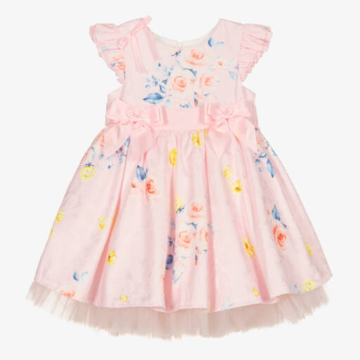 Beau KiD-Платье с бантом в цвете румяной розы для девочек | Childrensalon Outlet