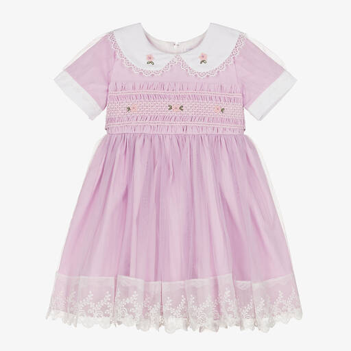 Beau KiD-Girls Lilac Purple Tulle Dress | Childrensalon Outlet