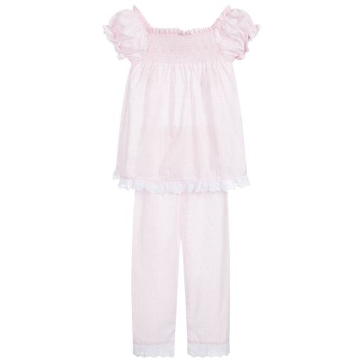Beau KiD-Girls Pink Cotton Pyjamas | Childrensalon Outlet