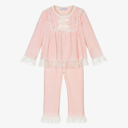 Beau KiD-Розовая велюровая пижама | Childrensalon Outlet