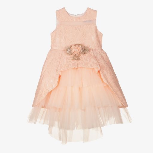 Beau KiD-Розовое платье из тюля и кружева для девочек | Childrensalon Outlet