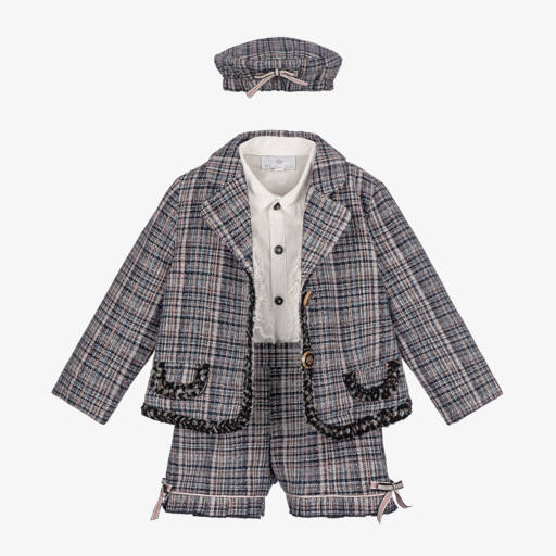 Beau KiD-Girls Tweed Shorts and Blouse Set | Childrensalon Outlet