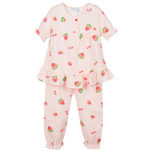 Beau KiD-Pyjama rose en coton | Childrensalon Outlet