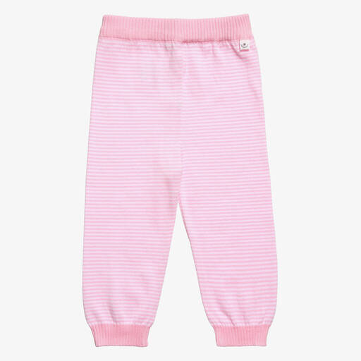 Belly Button-Pink Knit Baby Trousers | Childrensalon Outlet
