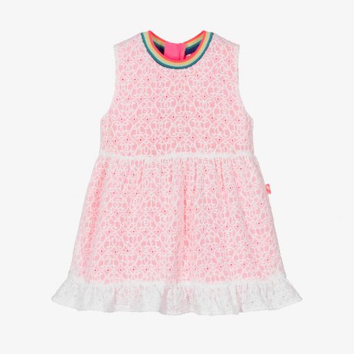 Billieblush-Baby Girls Pink & White Dress | Childrensalon Outlet