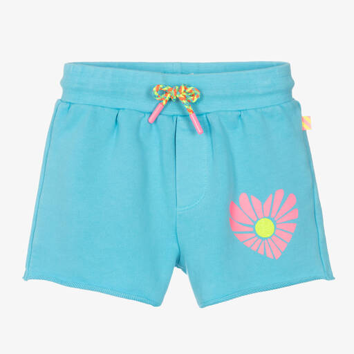 Billieblush-Girls Blue Cotton Shorts | Childrensalon Outlet