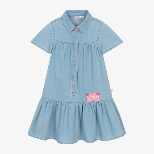 Billieblush-Girls Blue Denim Dress | Childrensalon Outlet