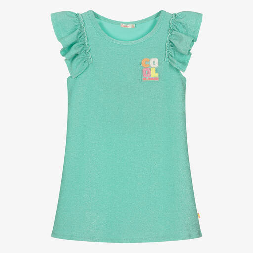 Billieblush-Girls Blue Glitter Dress | Childrensalon Outlet