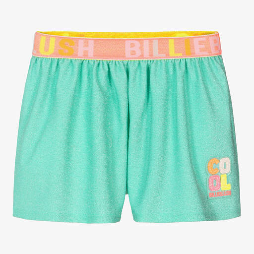 Billieblush-Girls Blue Glitter Shorts | Childrensalon Outlet
