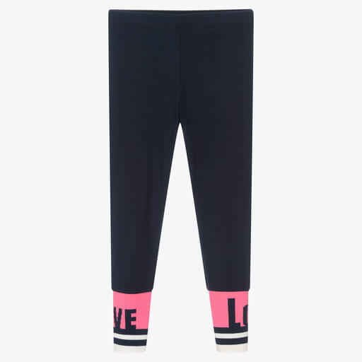 Billieblush-Girls Blue Jersey Leggings | Childrensalon Outlet