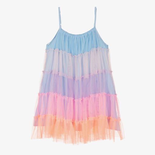 Billieblush-Girls Blue & Pink Tulle Dress | Childrensalon Outlet