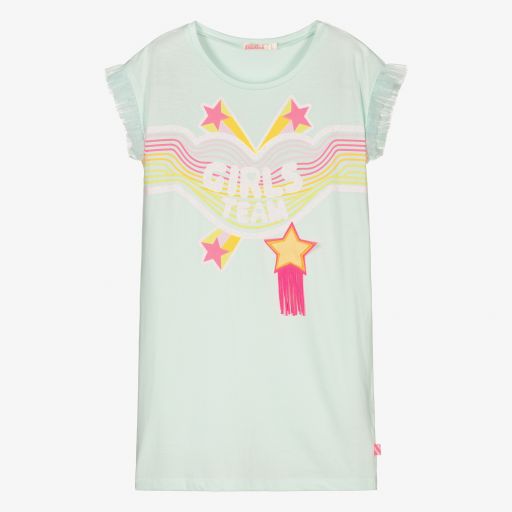 Billieblush-Girls Blue Stars Cotton Dress | Childrensalon Outlet
