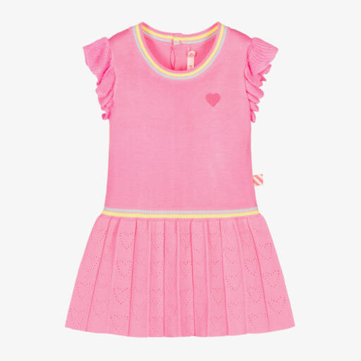 Billieblush-Яркое розовое вязаное платье для девочек | Childrensalon Outlet
