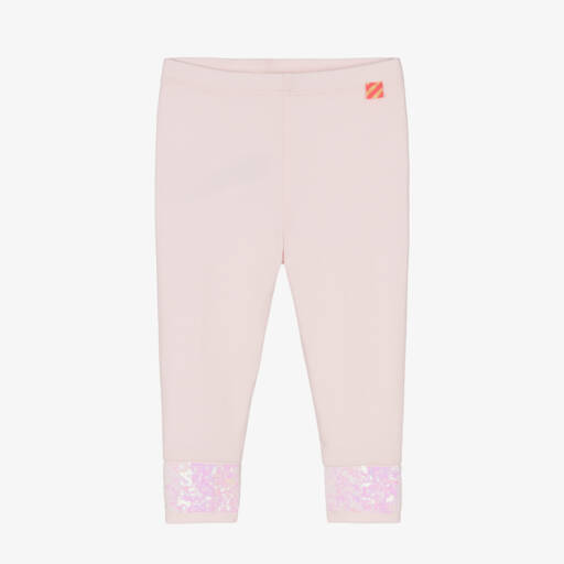 Billieblush-Girls Cotton Leggings with Sequin Trim | Childrensalon Outlet