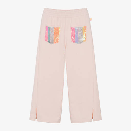 Billieblush-Girls Cotton Pink Sparkle Joggers | Childrensalon Outlet