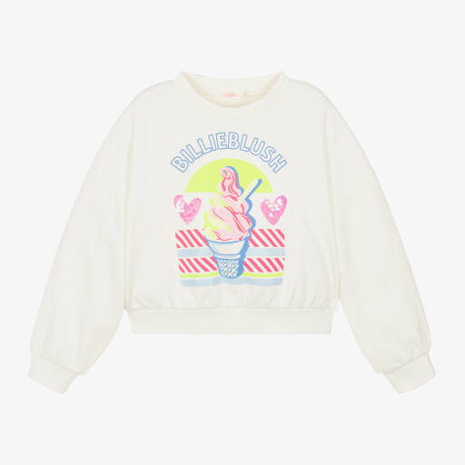 Billieblush-Свитер кремовый с мороженым для девочек | Childrensalon Outlet