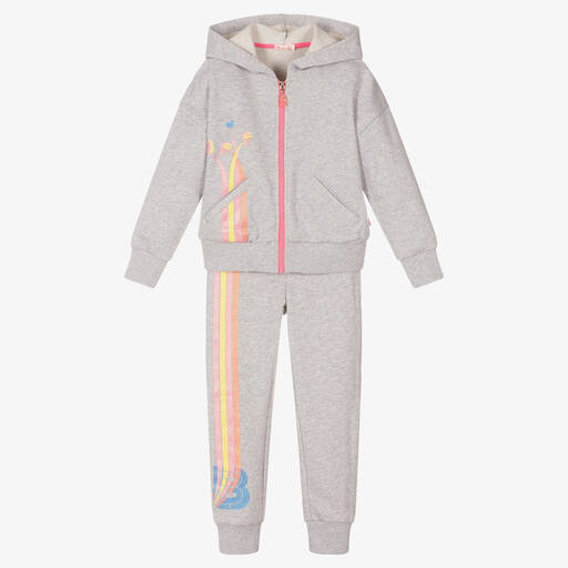 Billieblush-Girls Grey Marl Tracksuit | Childrensalon Outlet