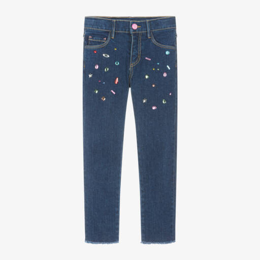 Billieblush-Джинсы с индиго и украшением для девочек | Childrensalon Outlet