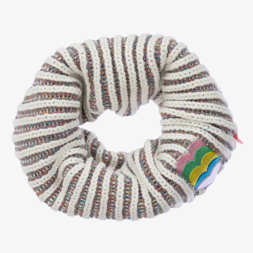 Billieblush-Girls Ivory Knitted Heart Snood | Childrensalon Outlet