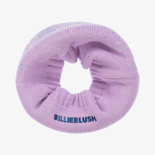 Billieblush-Girls Lilac Sparkle Knit Snood | Childrensalon Outlet