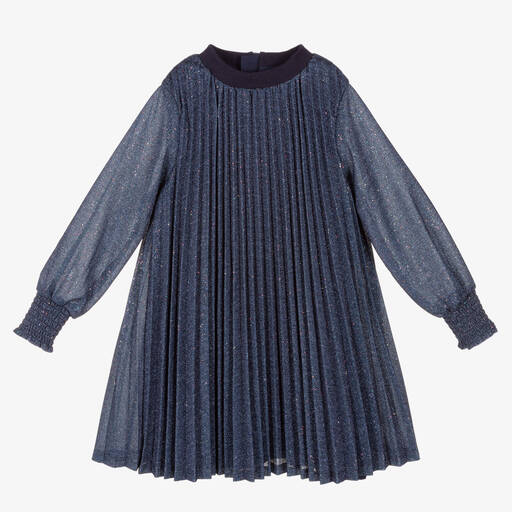 Billieblush-Girls Navy Blue Sparkly Dress | Childrensalon Outlet