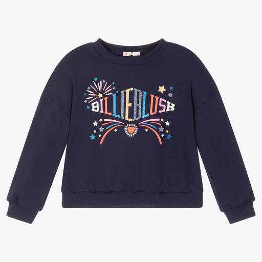 Billieblush-Navyblaues Sweatshirt (M) | Childrensalon Outlet