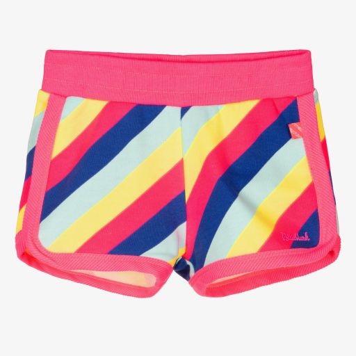 Billieblush-Girls Neon Pink & Blue Shorts | Childrensalon Outlet