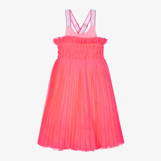 Billieblush-Girls Neon Pink Tulle Dress | Childrensalon Outlet