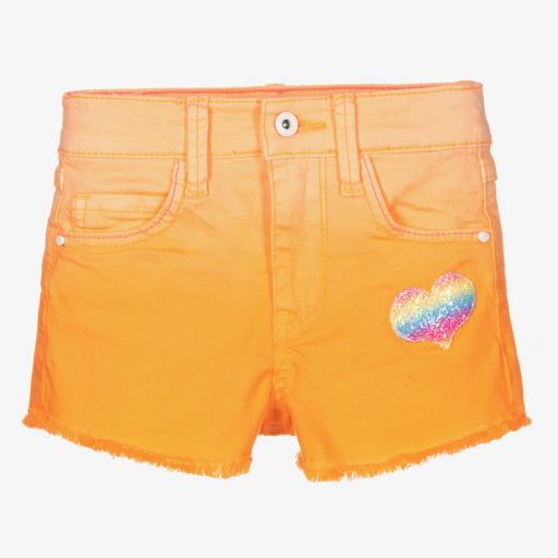 Billieblush-Оранжевые шорты с эффектом омбре для девочек | Childrensalon Outlet