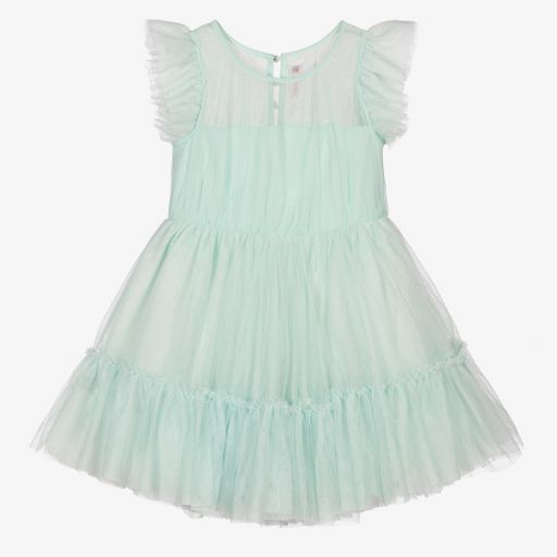 Billieblush-Girls Pale Blue Tulle Dress | Childrensalon Outlet