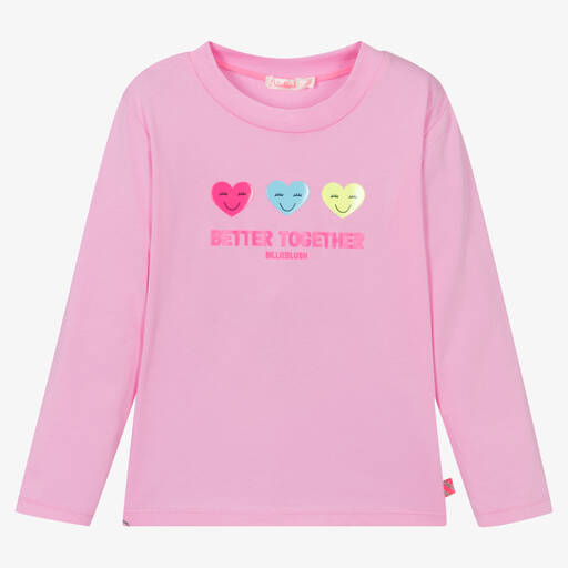 Billieblush-Girls Pink Cotton Better Together Top | Childrensalon Outlet
