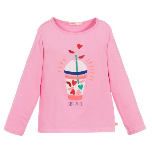 Billieblush-Розовый хлопковый топ для девочек | Childrensalon Outlet