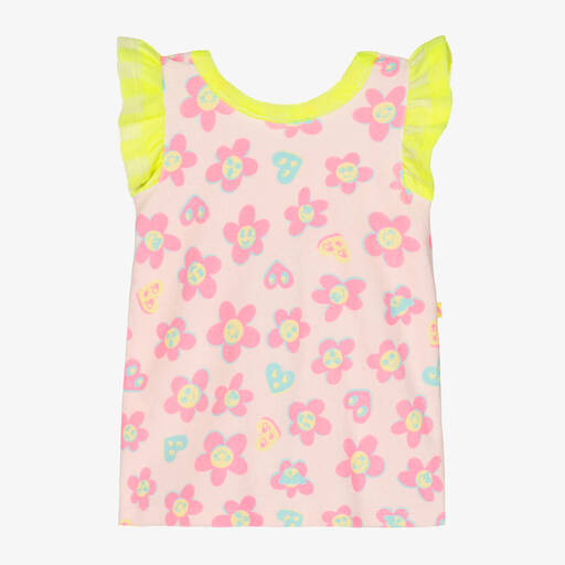 Billieblush-Girls Pink Cotton Towelling Dress | Childrensalon Outlet