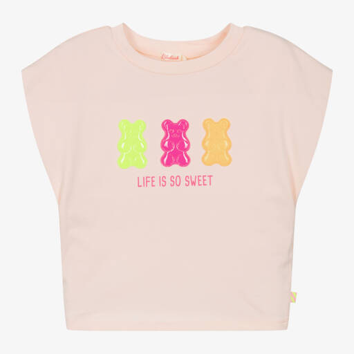 Billieblush-Girls Pink Gummy Bear Sleeveless Tee | Childrensalon Outlet