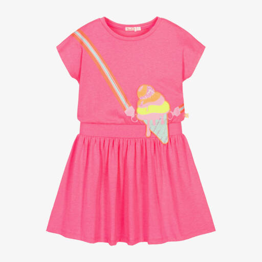 Billieblush-فستان وردي للبنات مع سحر الآيس كريم | Childrensalon Outlet