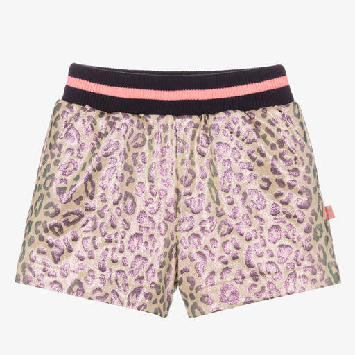 Billieblush-Girls Pink Leopard Print Shorts | Childrensalon Outlet