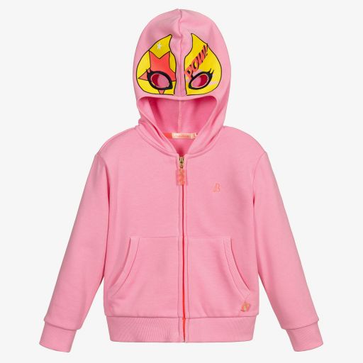 Billieblush-Rosa Masken-Reißverschlussoberteil (M) | Childrensalon Outlet